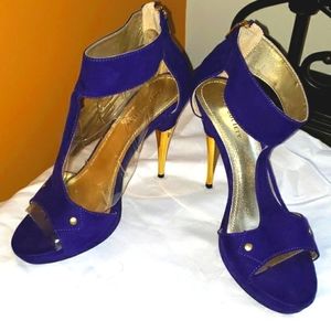 Sole Society "Valerie" Purple Suede Heels 👠 Size 10M